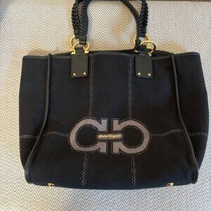 Black Salvatore Ferragamo Shoulder Bag